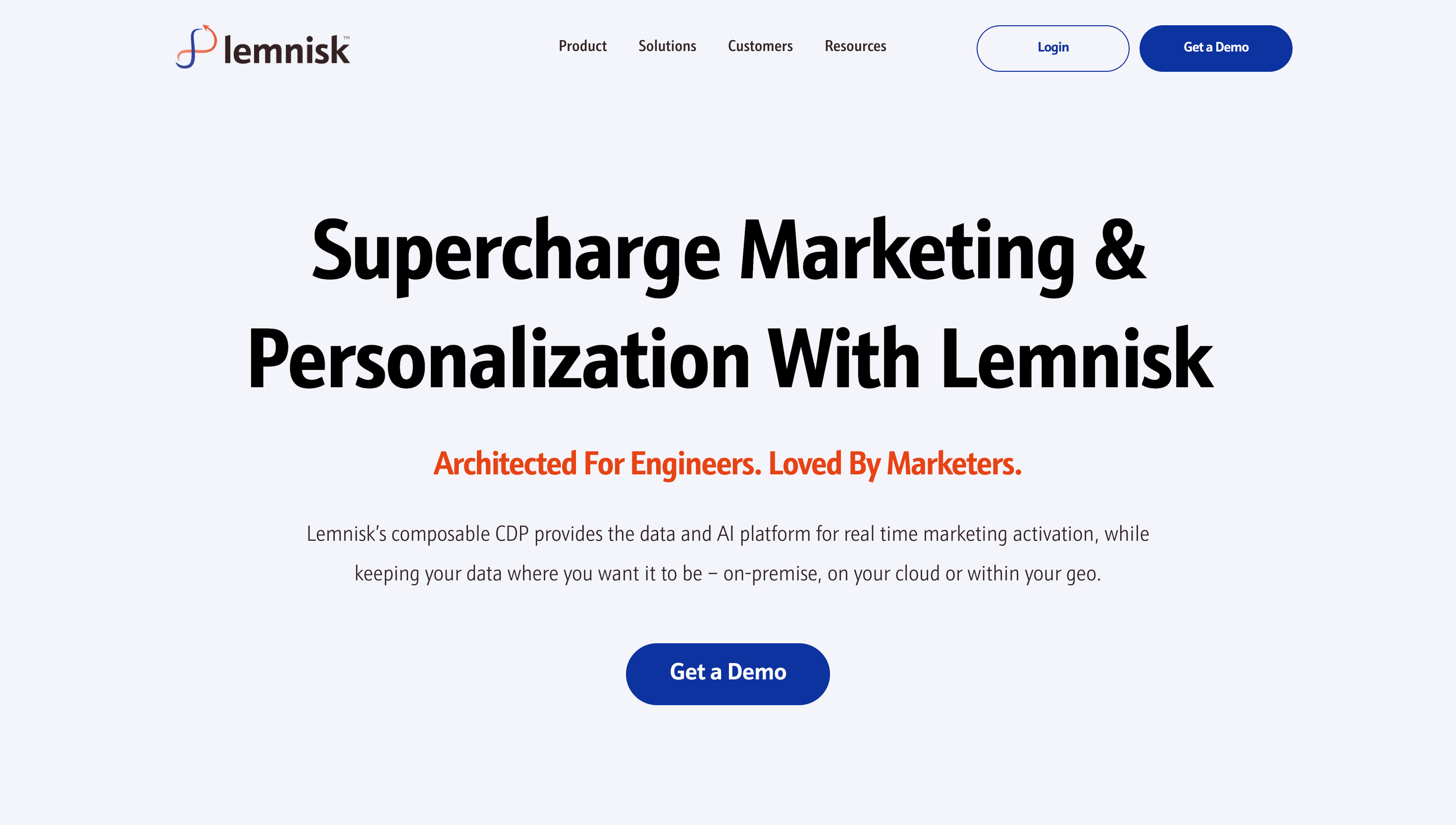 Lemnisk — MarTech · CDP website developed by TechBisht Next.js Developer